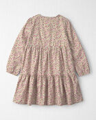 Filles - Robe en coton biologique armur&eacute; &agrave; imprim&eacute; floral printanier, image 2 sur 4 diapositives