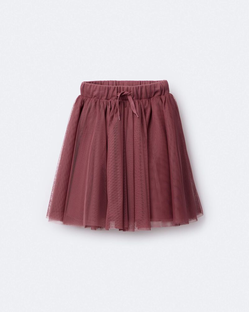 Toddler Girl Avenue Twirl™ Midi Skirt with Tulle - Burgundy, image 6 of 7 slides