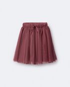 Toddler Girl Avenue Twirl™ Midi Skirt with Tulle - Burgundy, image 6 of 7 slides