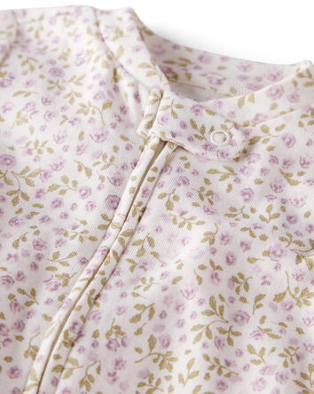 Baby Organic Cotton Sleep & Play Pyjamas in Botanic Muse Print, 