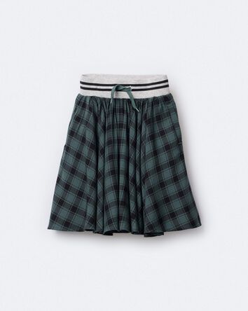 Toddler Girl Avenue Twirl&trade; Midi Skirt in Plaid - Green/Black, 