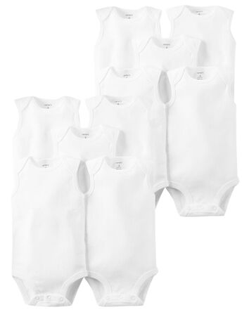 Baby 10-Pack Cotton Bodysuits, 