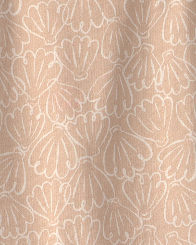 Filles - Haut &agrave; manches courtes &agrave; motif coquillage - Beige, image 2 sur 2 diapositives