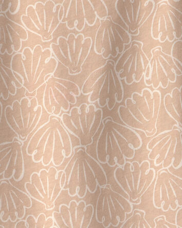 Filles - Haut &agrave; manches courtes &agrave; motif coquillage - Beige, 