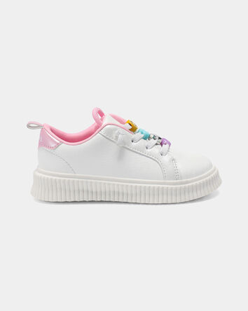 Tout-petit fille - Chaussures décontractées Charm - Blanc/Rose, 
