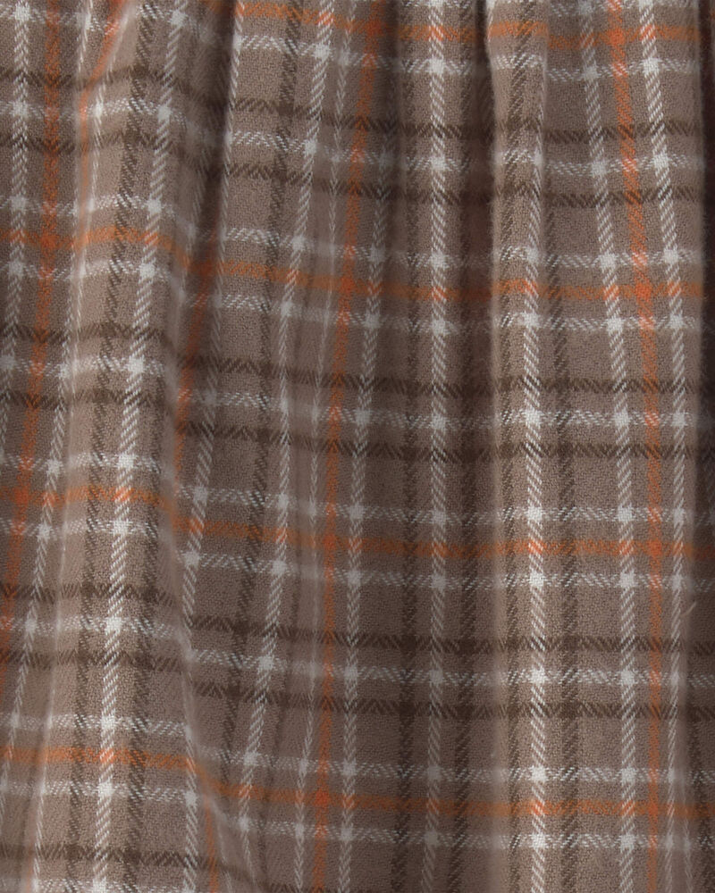 Baby Girl 2-Piece Organic Cotton Plaid Jumper Set, image 5 of 6 slides