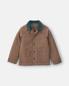 Boys Barn Utility Jacket - Brown, image 1 of 8 slides