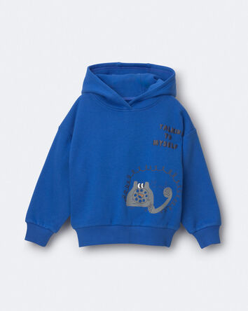 Toddler 'Talking To Myself' Phone Hoodie - Royal Blue, 