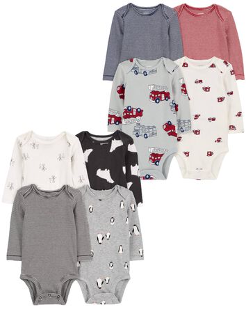 Baby 8-Pack Long-Sleeve Bodysuits, 