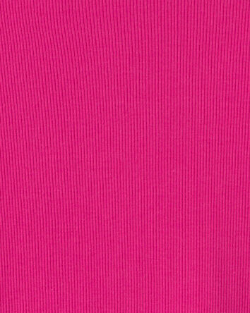 Girls Long-Sleeve Ribbed Top - Pink, 
