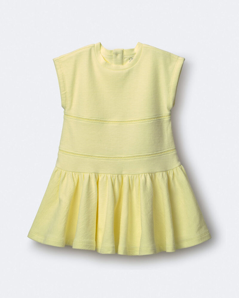 Toddler Girl Drop-Waist Dress - Yellow, image 1 of 2 slides