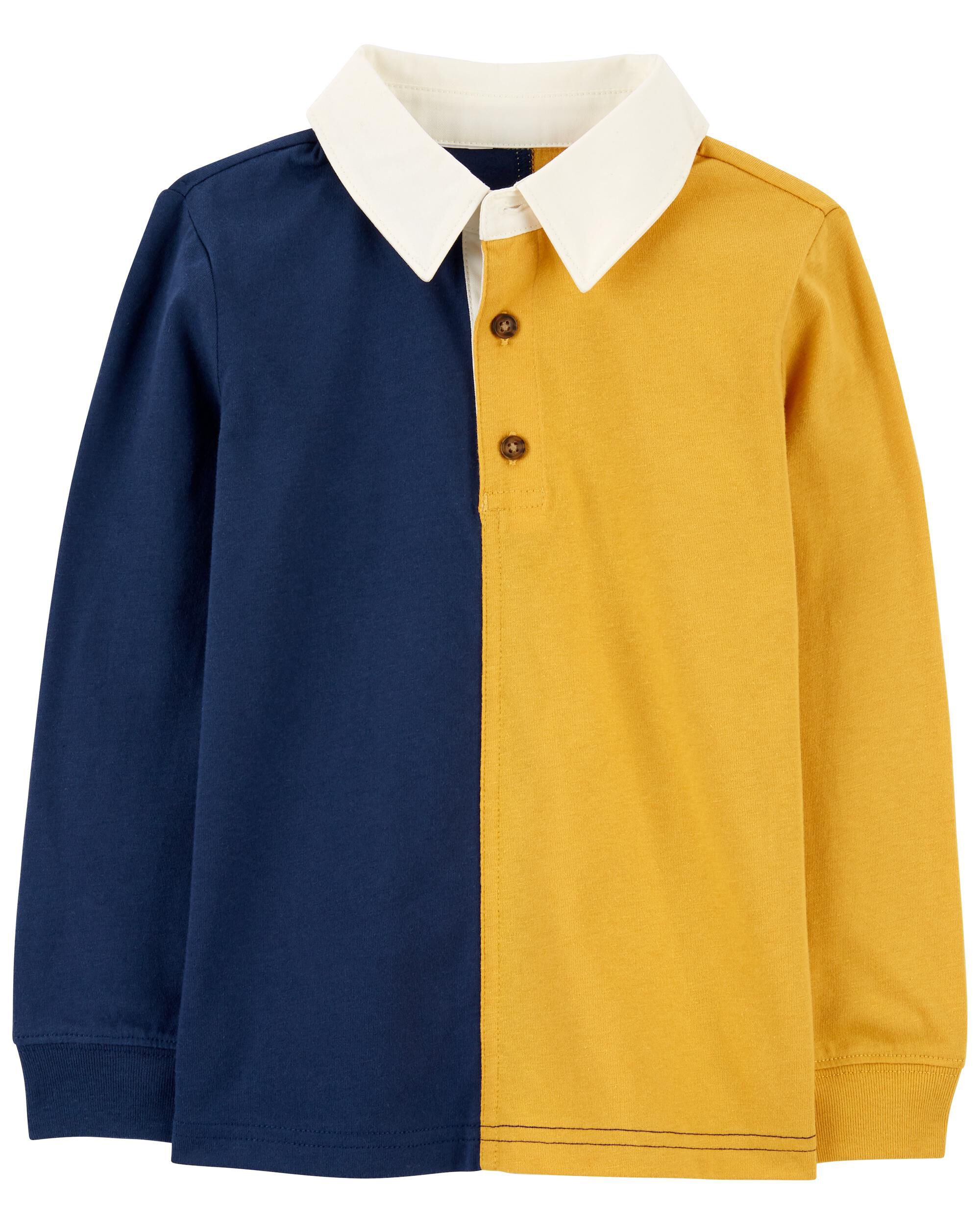 Navy and yellow deals polo shirt