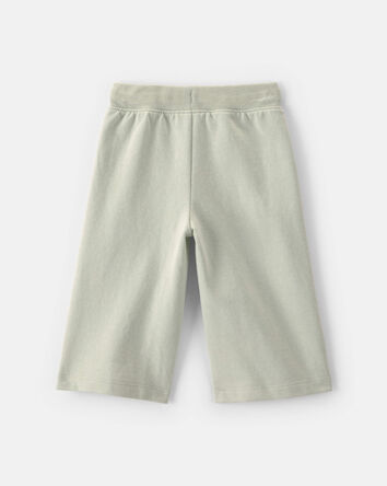 Baby Girl French Terry Drawstring Pants - Green, 