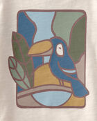 B&eacute;b&eacute; gar&ccedil;on - Ensemble 2 pi&egrave;ces haut uni &agrave; manches courtes et short, toucan &ndash; Vert/Blanc, image 4 sur 5 diapositives