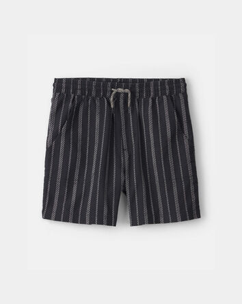 Boys Stripe Shorts - Black, 