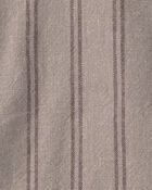 Baby Boy 2-Piece Striped Sleeveless Overall Set - Brown, image 4 of 6 slides