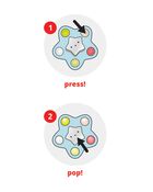 Baby Silver Lining Cloud Pop Star Baby Sensory Toy, image 4 of 5 slides