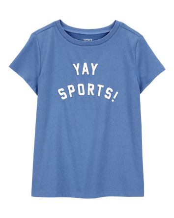 Kid Yay Sports Short-Sleeve Graphic Tee - Blue, 