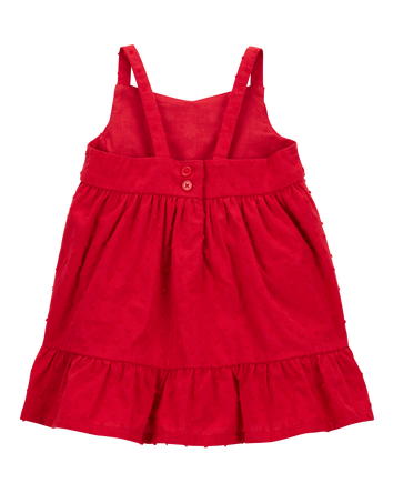 Baby Floral Print Dress - Red, 