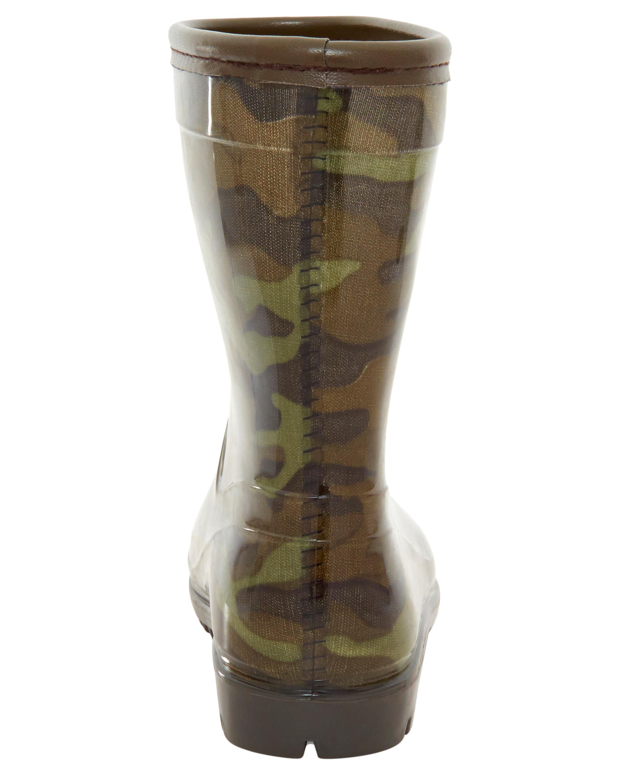 Camo rain boots toddler cheap