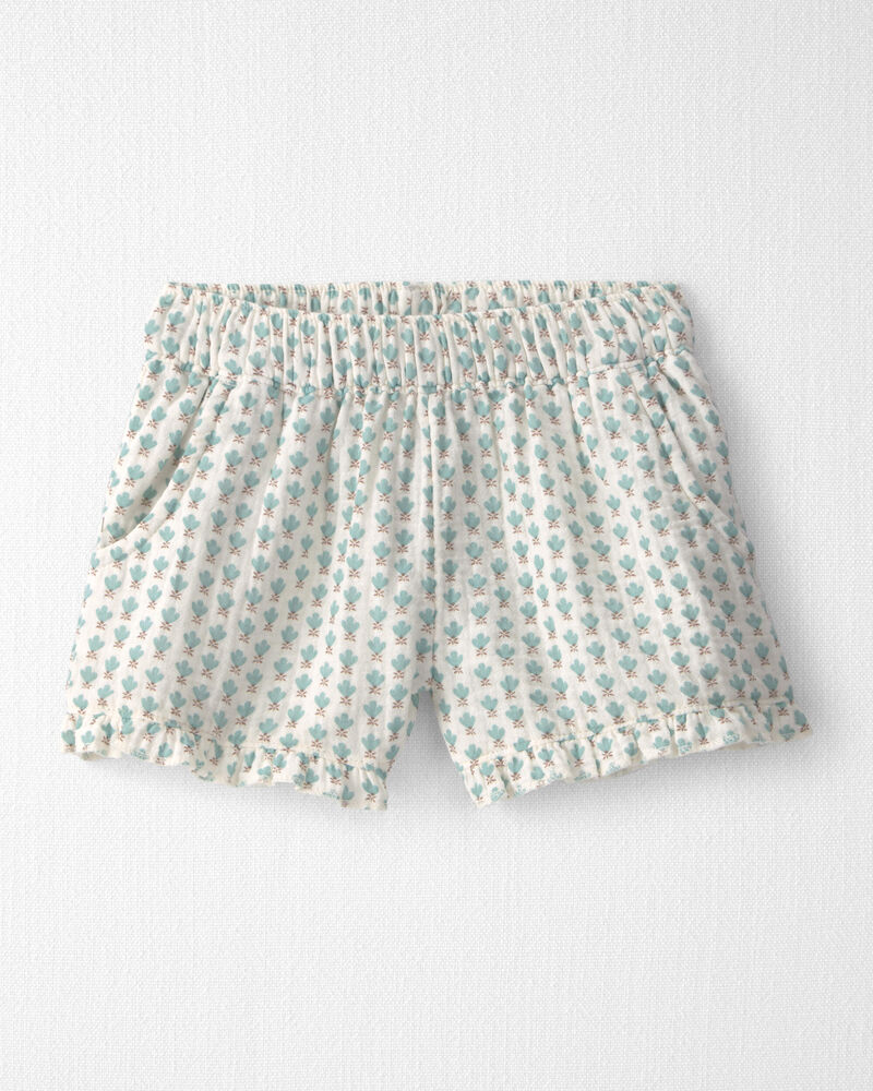 Toddler Girl 2-Piece Organic Cotton Gauze in Floral, image 2 of 5 slides
