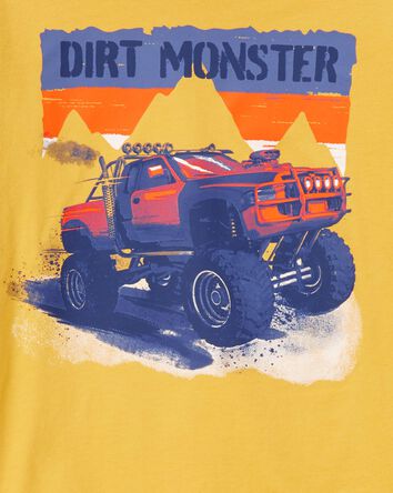 T-shirt à imprimé de camion monstre Dirt, 
