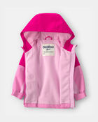 Baby Girl Midweight Fleece Lined Jacket- Fushia , image 2 of 3 slides