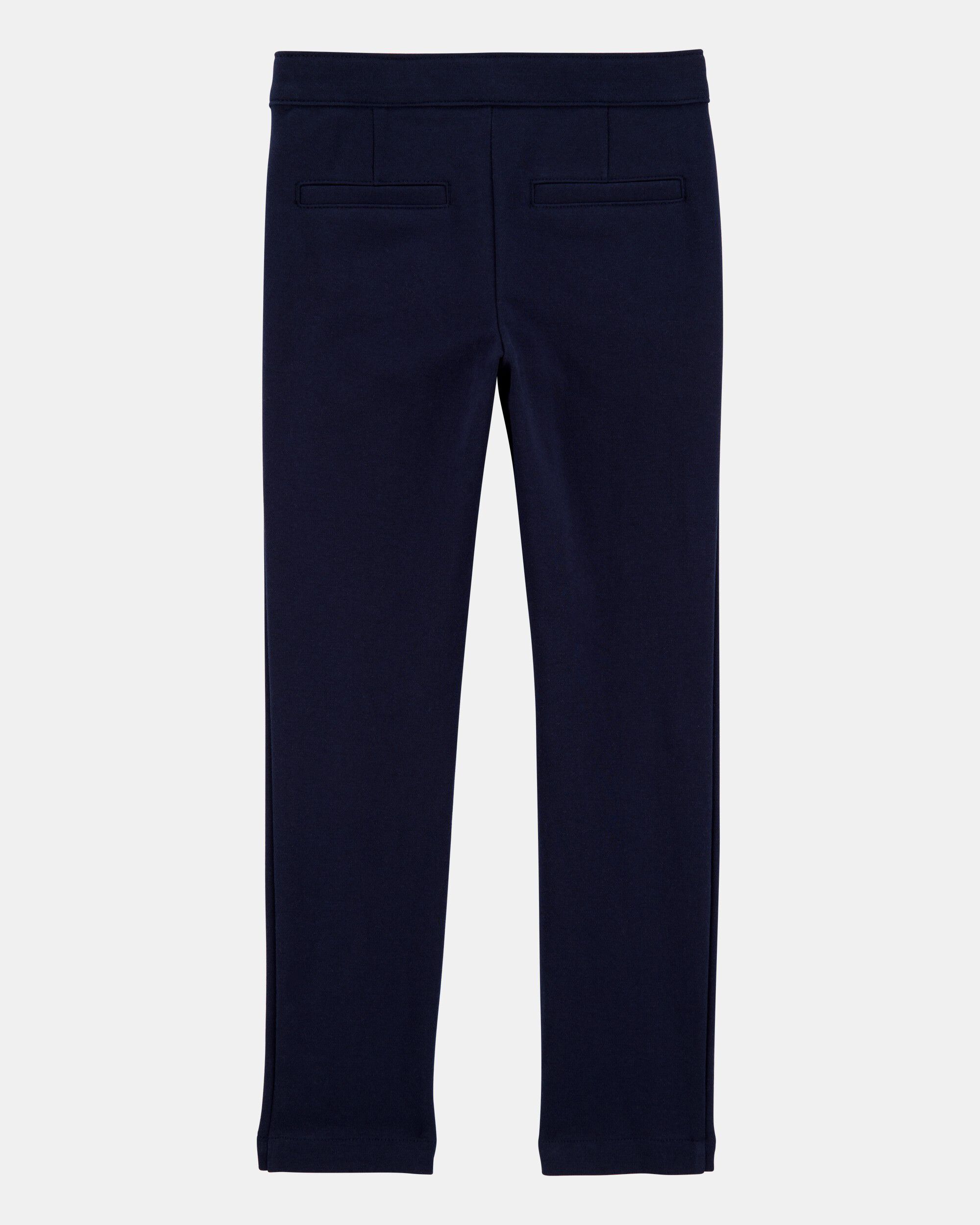 Kid Ponte Knit Uniform Pants - Navy | Carter's Oshkosh Canada