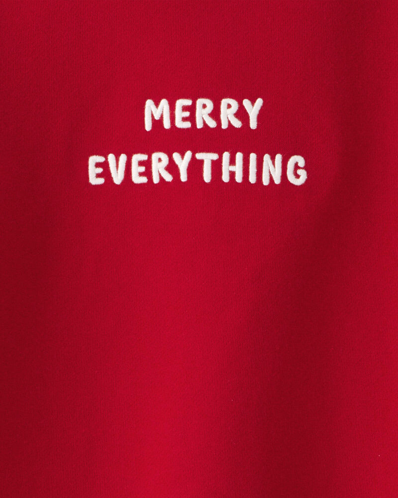 Kid Merry Everything Holiday Sweatshirt Made with Organic Cotton, image 3 of 4 slides