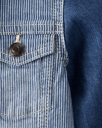 Baby Boy Vintage Inspired Hickory Denim Jacket - Cornwall Wash, 