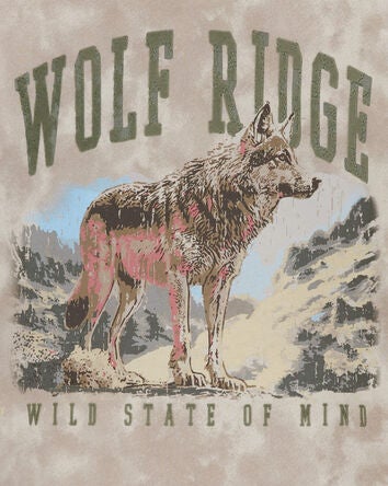 Kid Wolf Ridge Graphic Tee, 