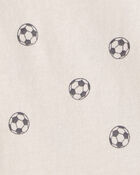 Baby Soccer Graphic Bodysuit - Ivory, image 2 of 3 slides