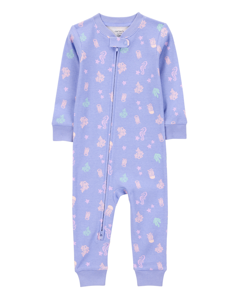 Baby 1-Piece Jellyfish 100% Snug Fit Cotton Footless Pyjamas, image 1 of 4 slides