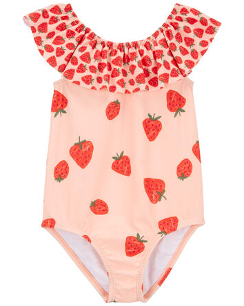Strawberry 1-Piece Swimsuit, 