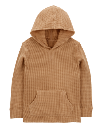 Kid Solid Thermal Long-Sleeve Shirt - Tan, 