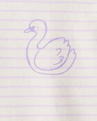 Baby Girl 5-Pack Swan Multipack Bodysuits - Purple/Blue, image 6 of 7 slides