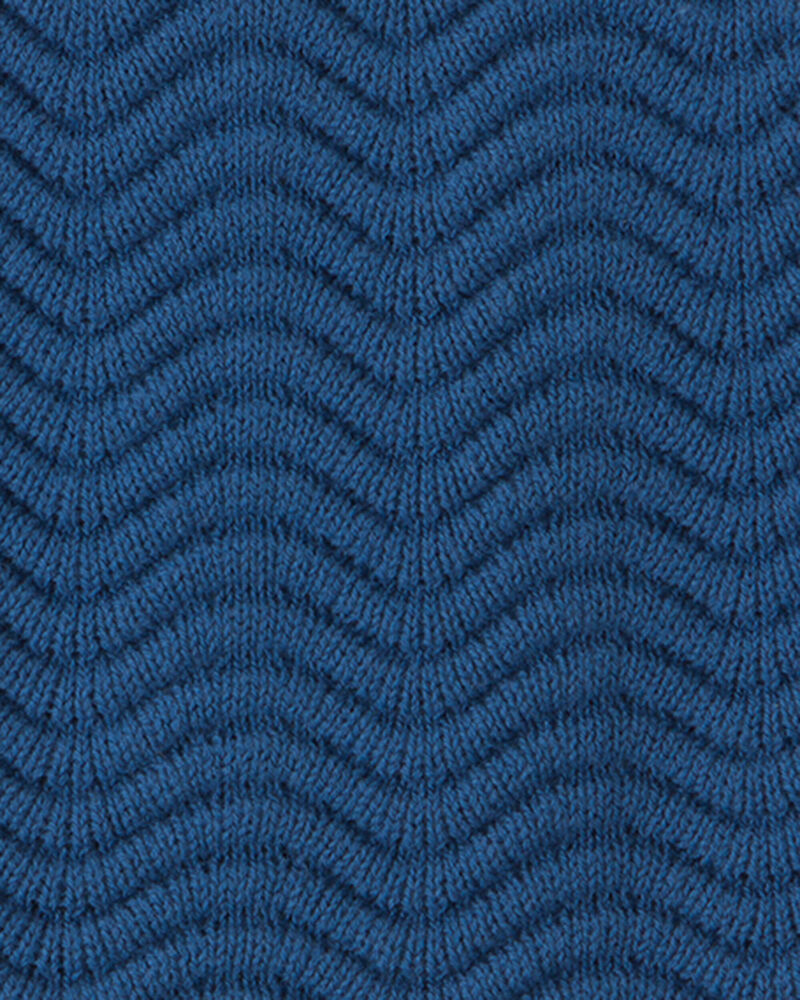 Tout-petit fille - D&eacute;bardeur en tricot - Bleu marine, image 2 sur 2 diapositives