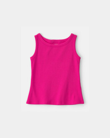 Girls Rib Tank Top - Pink, 