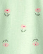 Baby Girl Floral Top - Green, image 2 of 3 slides