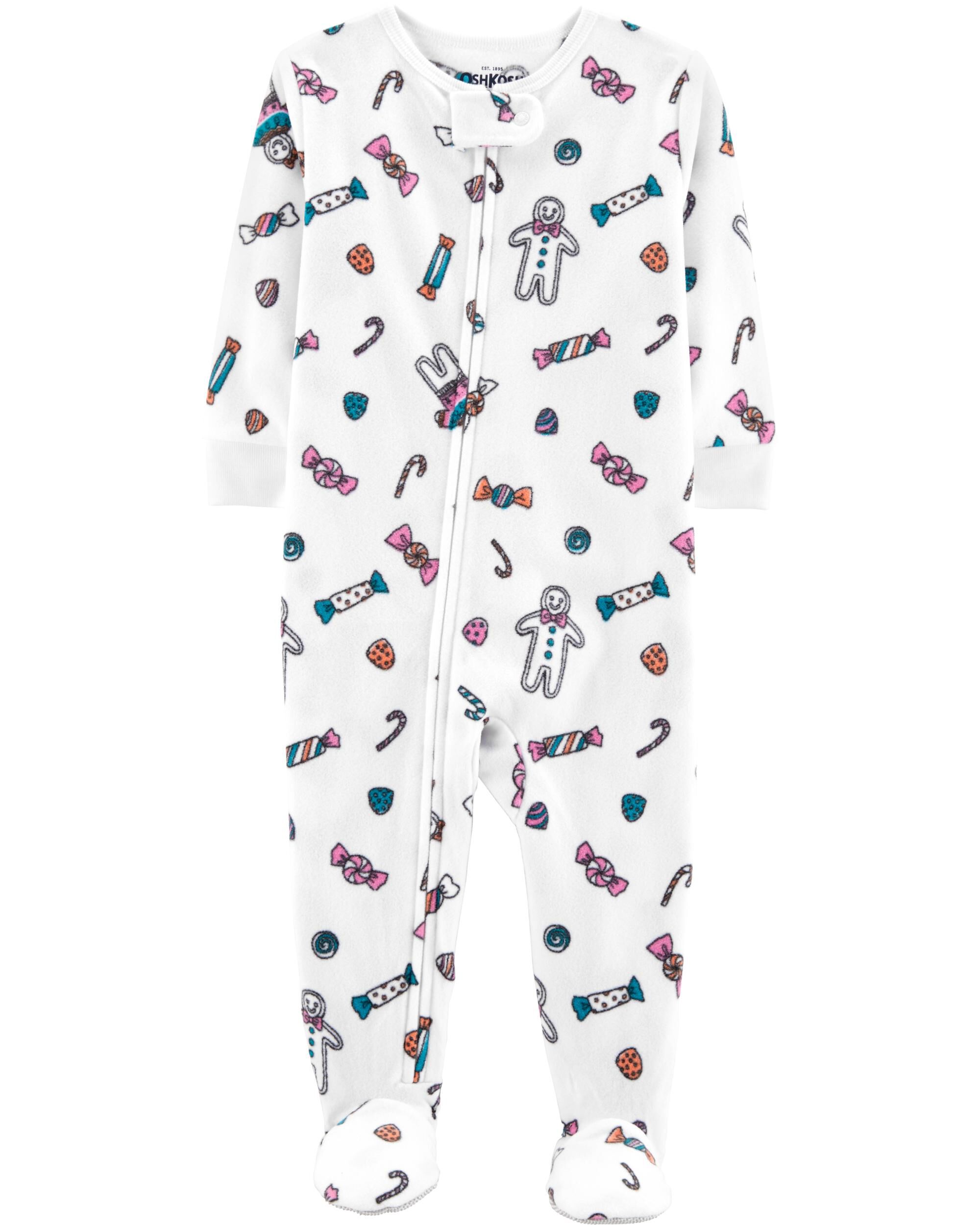carters one piece fleece pajamas