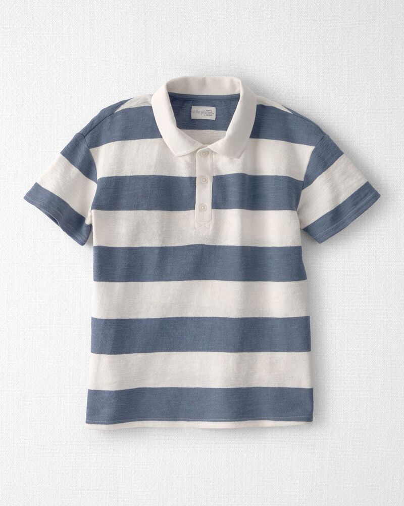 Boys Striped Collared Shirt Made with Organic Cotton, image 1 of 4 slides