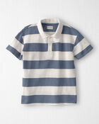 Boys Striped Collared Shirt Made with Organic Cotton, image 1 of 4 slides