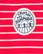 Tout-petit gar&ccedil;on - T-shirt &agrave; rayures - Rouge, image 3 sur 3 diapositives