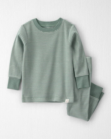 Baby 2-Piece Organic Cotton Ribbed Pyjamas, 