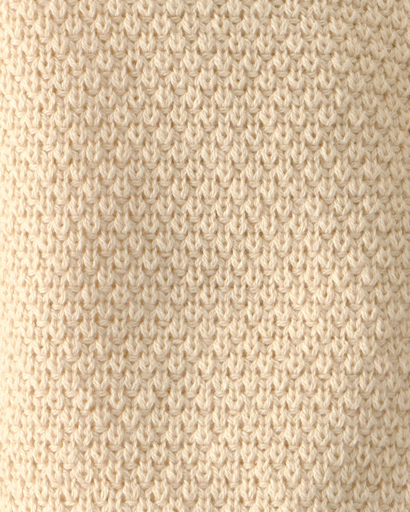 Baby Girl Organic Cotton Sweater with Bows, image 4 of 5 slides