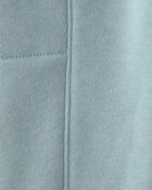 Toddler Boy 2-Piece Striped Fleece Henley Top & Pant Set - Light Blue/White, image 4 of 6 slides