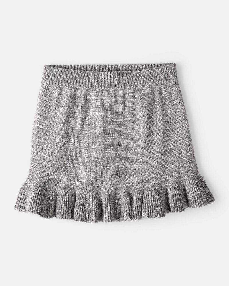Toddler Girl 100% Cotton Skirt - Grey, image 1 of 5 slides