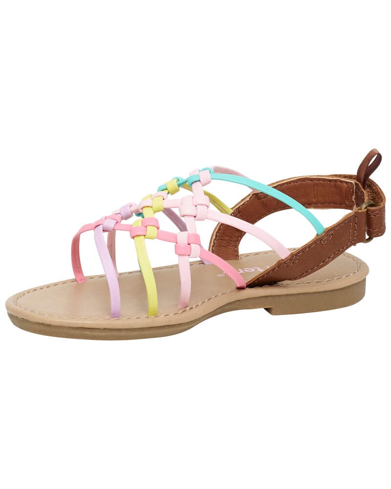 Toddler Rainbow Strap Sandals, image 6 of 7 slides