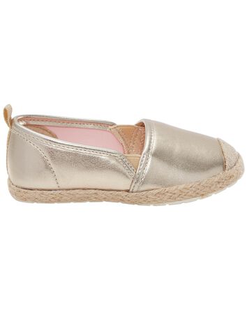 Toddler Slip-On Metallic Espadrilles, 