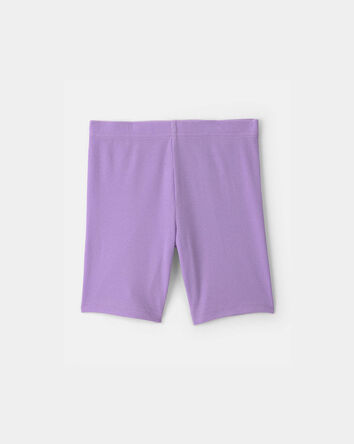 Girls Bike Shorts - Purple, 